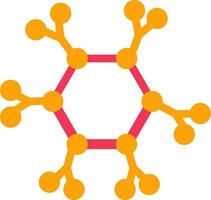 icona del vettore della molecola