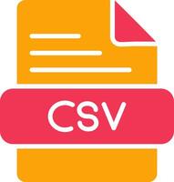 csv vettore icona