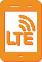 lte vettore icona