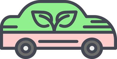 ecologia auto vettore icona