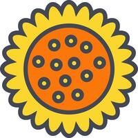 girasole vettore icona