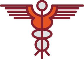 caduceo vettore icona