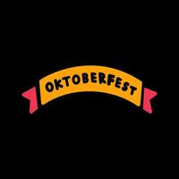 oktoberfest bandiera vettore icona