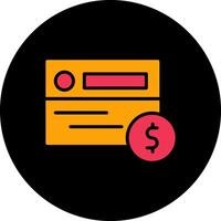 carta pagamento vettore icona