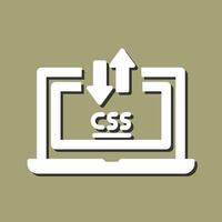 css il computer portatile vettore icona