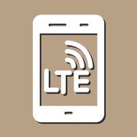 lte vettore icona