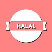 halal etichetta vettore icona