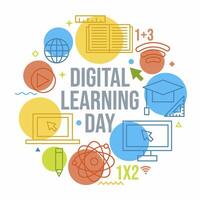 digitale apprendimento giorno vettore