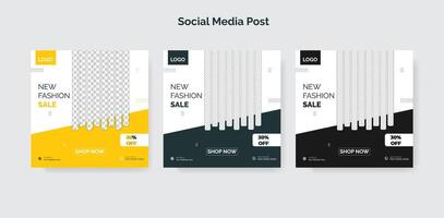 moda vendita sociale media marketing modificabile disposizione impostato vettore