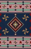 nativo americano modello indiano ornamento modello geometrico etnico tessile struttura tribale azteco modello navajo messicano tessuto senza soluzione di continuità vettore decorazione