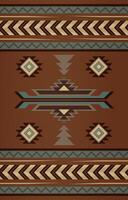 nativo americano modello indiano ornamento modello geometrico etnico tessile struttura tribale azteco modello navajo messicano tessuto senza soluzione di continuità vettore decorazione