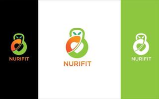 nutrimento moderno logo vettore