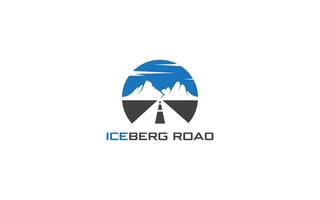 iceberg moderno logo vettore