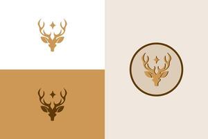 cervo logo icona disegni vettore