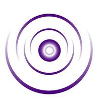 radiale curvo spirale con posto per testo nel un' raggiante bianca centro, lilla figura su un' bianca sfondo, arco, occhio, vettore illustrazione