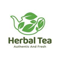 teiera verde tè foglia logo icona design modello piatto vettore. vettore tè logo isolato su un' bianca sfondo