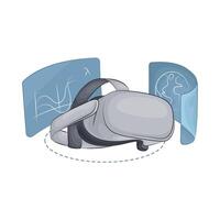 illustrazione di virtuale la realtà bicchieri vettore