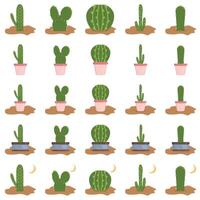 illustrazione di cactus imballare vettore