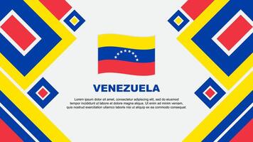 Venezuela bandiera astratto sfondo design modello. Venezuela indipendenza giorno bandiera sfondo vettore illustrazione. Venezuela cartone animato