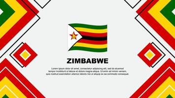 Zimbabwe bandiera astratto sfondo design modello. Zimbabwe indipendenza giorno bandiera sfondo vettore illustrazione. Zimbabwe sfondo