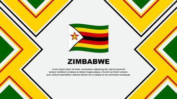 Zimbabwe bandiera astratto sfondo design modello. Zimbabwe indipendenza giorno bandiera sfondo vettore illustrazione. Zimbabwe vettore