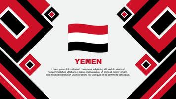 yemen bandiera astratto sfondo design modello. yemen indipendenza giorno bandiera sfondo vettore illustrazione. yemen cartone animato