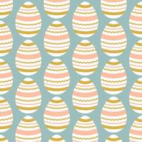 Pasqua uova semplice senza soluzione di continuità modello. Pasqua uova, Pasqua simbolo, decorativo vettore elementi.