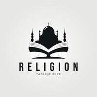 musulmano intuizione logo religione vettore Vintage ▾ illustrazione disegno, semplice cartello e simbolo
