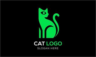 ai generato gatto animale animale domestico icona portafortuna logo design minimalista moderno simbolo idea modello vettore