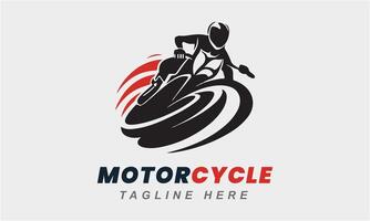 ai generato motocicletta motociclo icona vettore logo design minimalista modello