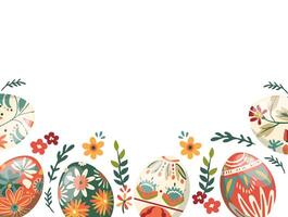 mano disegnato sfondo per Pasqua celebrazione vettore