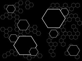 astratto esagono sfondo molecolare struttura e geometrico vettore