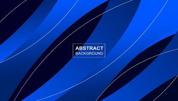 astratto buio blu sfondo 3d forma Linee concetto illustrazione design vettore