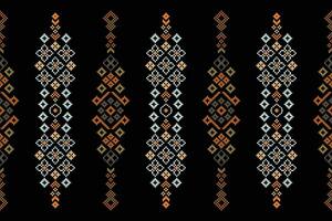 tradizionale etnico motivi ikat geometrico tessuto modello attraversare punto.ikat ricamo etnico orientale pixel nero sfondo.astratto,vettore,illustrazione. trama, sciarpa, decorazione, carta da parati. vettore