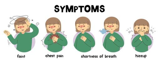 sintomi 27 carino su un' sfondo vettore