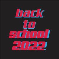 torna alla classe 2022 lettering tipografia t shirt design vettore