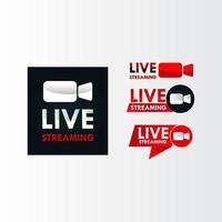 design in live streaming vettore