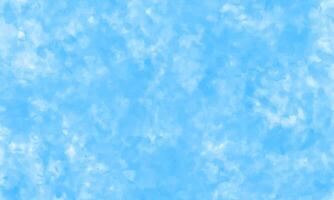 blu acquerello sfondo con bianca nuvole vettore