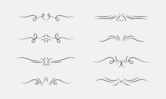 impostato di decorativo elementi, vettore illustrazione