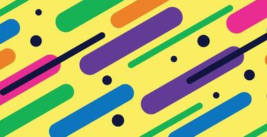 astrazione moderna, composizione fatta di varie forme arrotondate di linee a colori - vettore