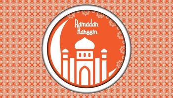 vettore Ramadan kareem design sfondo