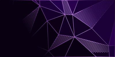 viola elegante geometrico sfondo con triangoli e Linee vettore