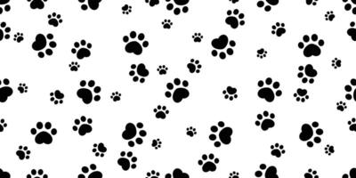 cane zampa senza soluzione di continuità modello orma gatto francese bulldog vettore cartone animato ripetere sfondo piastrella sfondo sciarpa isolato illustrazione scarabocchio design