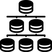 vettore solido nero icona per schema