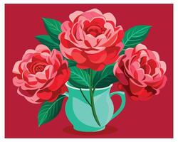 rosa fiore vettore illustrazione design