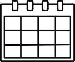 calendario icona simbolo vettore Immagine