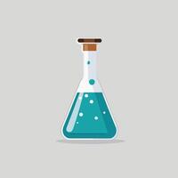 laboratorio borraccia chimico test tubo scientifico concetto vettore illustrazione