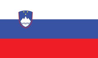 piatto illustrazione di slovenia nazionale bandiera. slovenia bandiera design. vettore