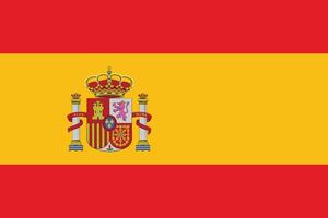 piatto illustrazione di Spagna nazionale bandiera. Spagna bandiera design. vettore