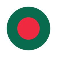 bangladesh nazionale bandiera vettore icona design. bangladesh cerchio bandiera. il giro di bangladesh bandiera.